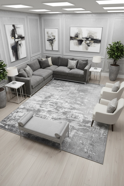 Celeste Distressed Rug - Grey 102