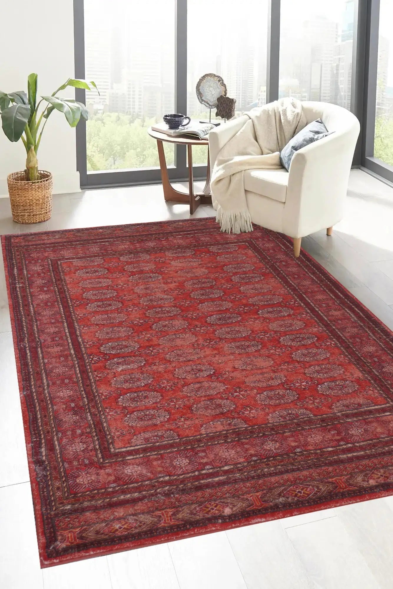 Carolina Contemporary Rug - 132 - Red