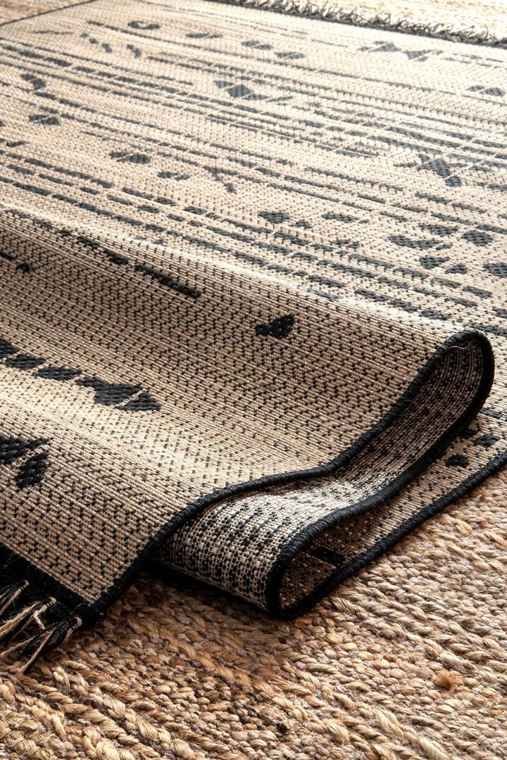 Abstract Shape Jute Rug Charles Abstract Rugs 8655-Jute | Buy Rugs Online | Cyrus Rugs