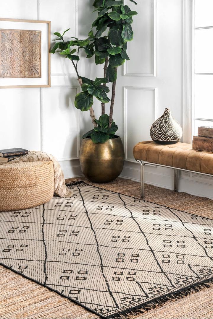 Charles Geometric Indoor/Outdoor - 104 Natural