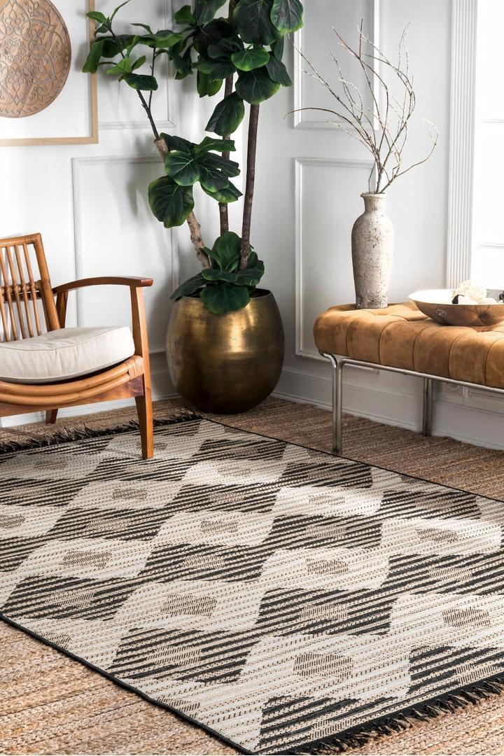 Charles Geometric Indoor/Outdoor - 105 Natural