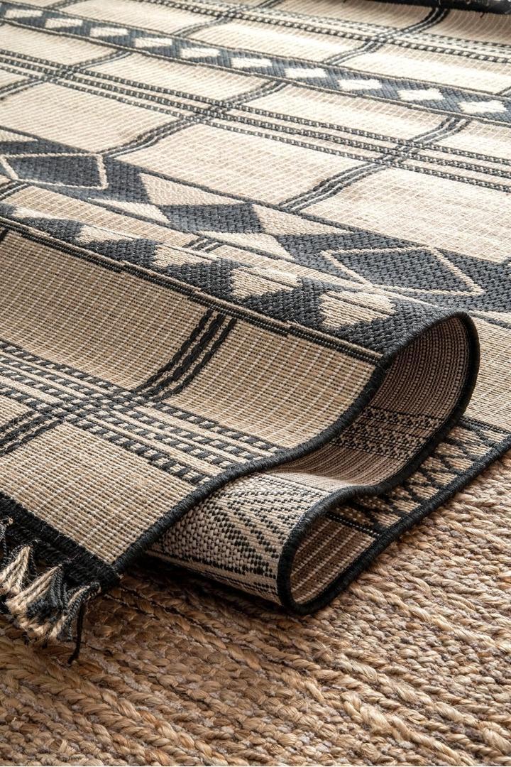Charles Geometric Indoor/Outdoor Rug - 101 Natural