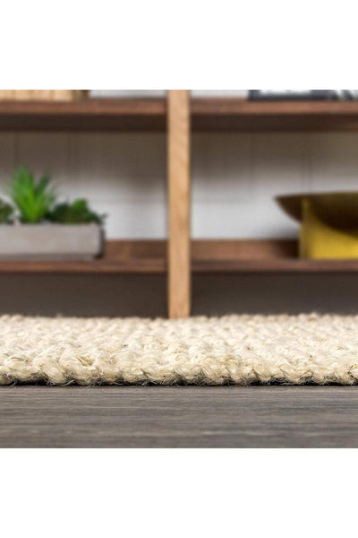 Chunky Jute Rug - 103 Bleached Tucked