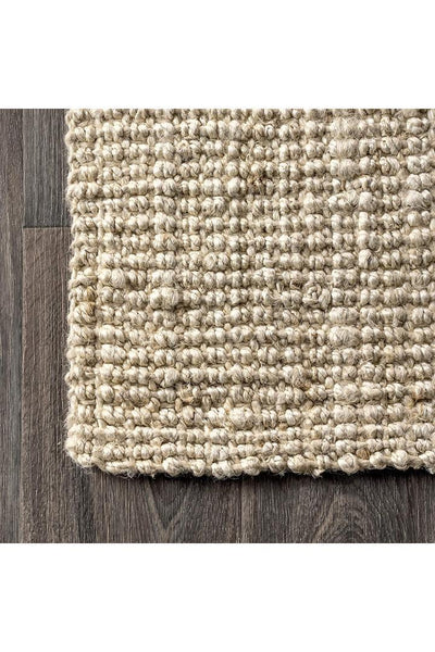 Chunky Jute Rug - 103 Bleached Tucked