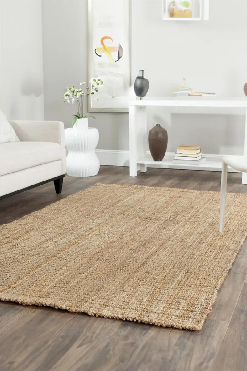 Chunky Jute Rug - 107 Natural Tucked