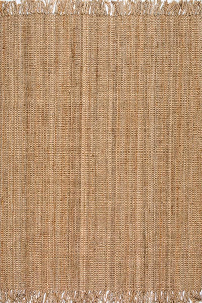 Chunky Jute Rug - 109 Natural Fringed