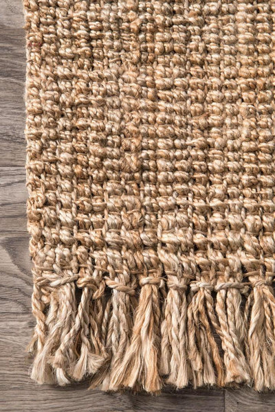 Chunky Jute Rug - 109 Natural Fringed