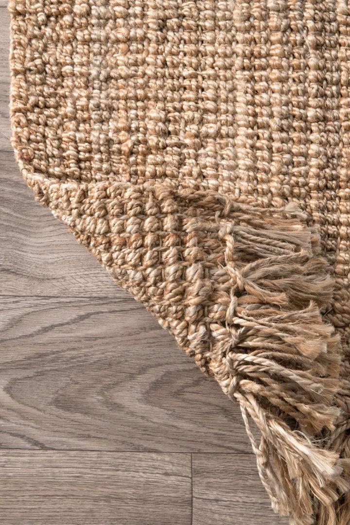 Chunky Jute Rug - 109 Natural Fringed