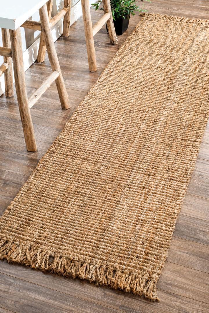 Chunky Jute Rug - 109 Natural Fringed