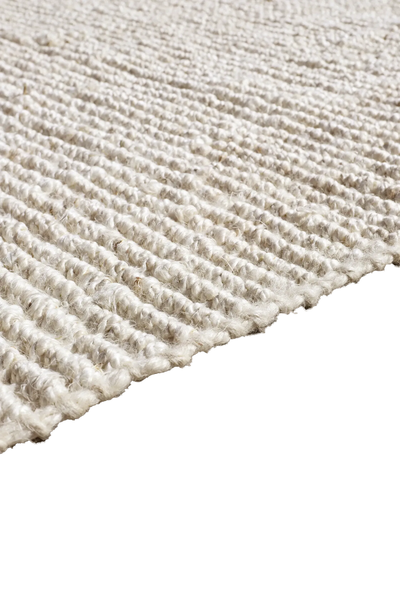 Chunky Jute Rug - 102  Bleached Fringed