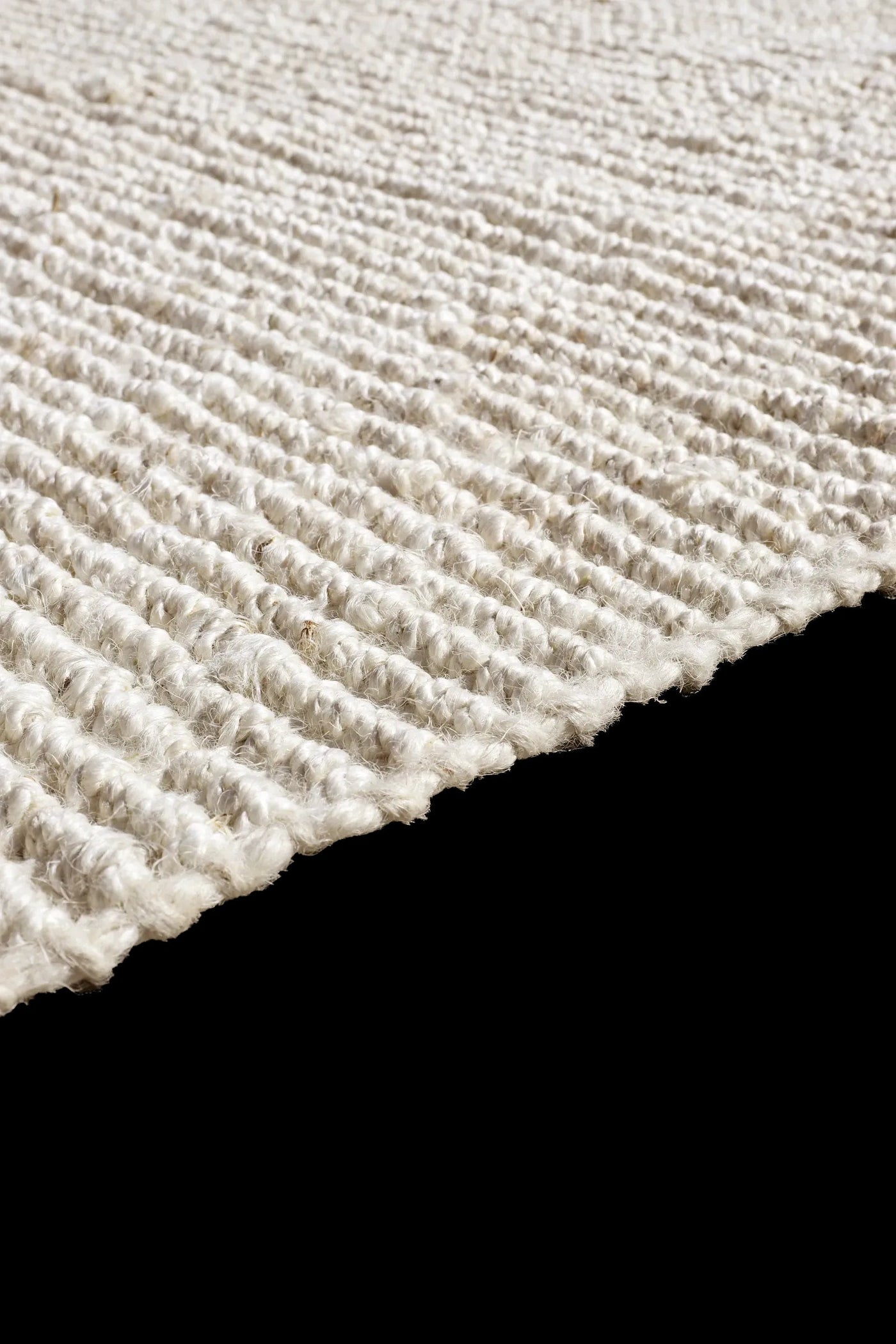 Chunky Jute Rug - 101 Bleached Fringed