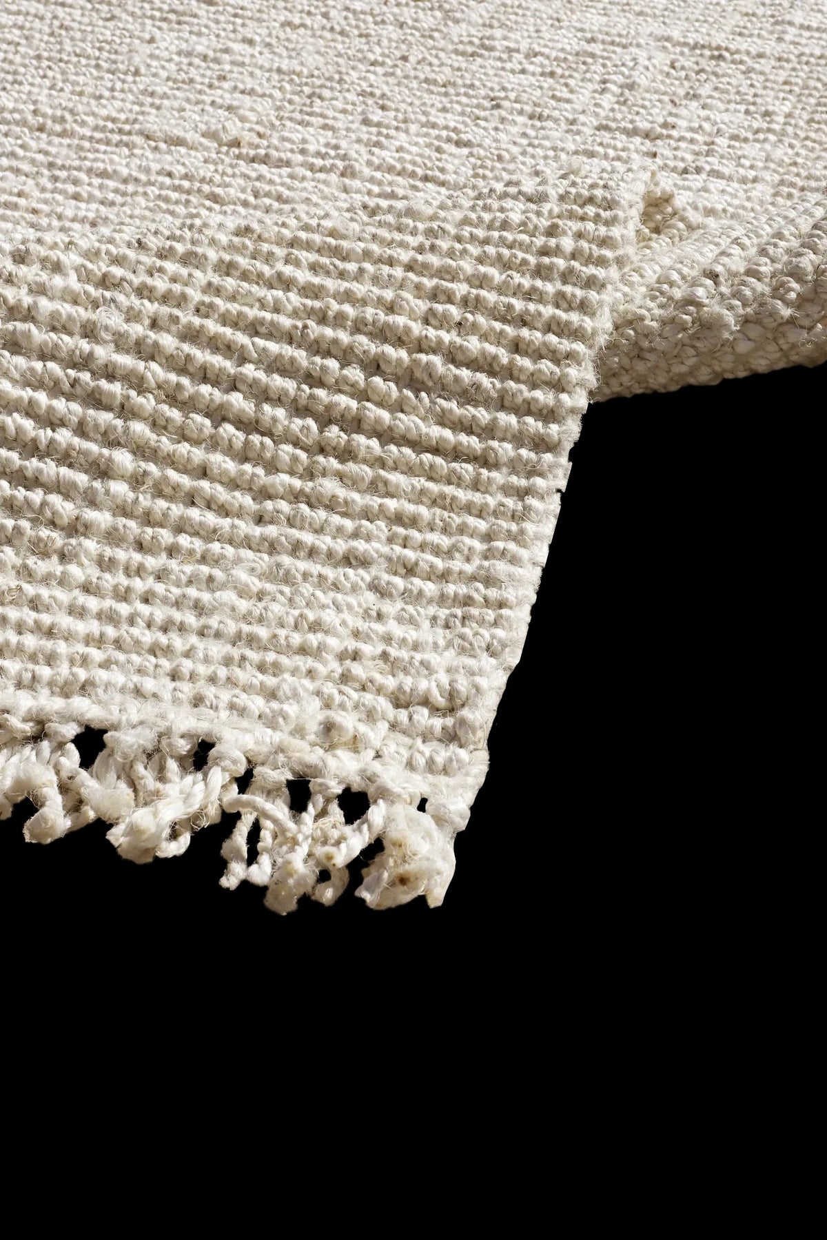 Chunky Bleached Jute Rug - Fringed | Buy Rugs Online | Cyrus Rugs
