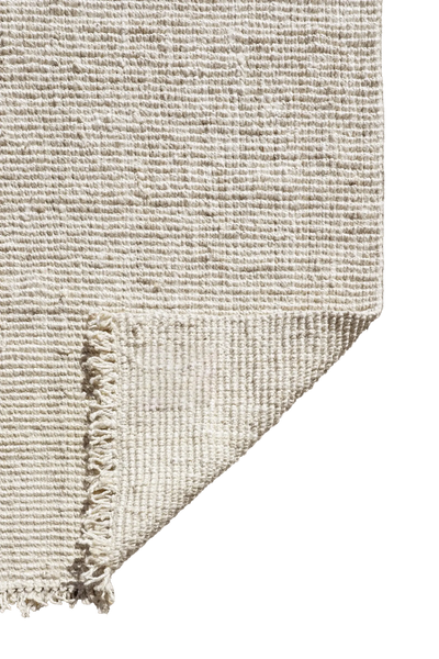 Chunky Jute Rug - 102  Bleached Fringed