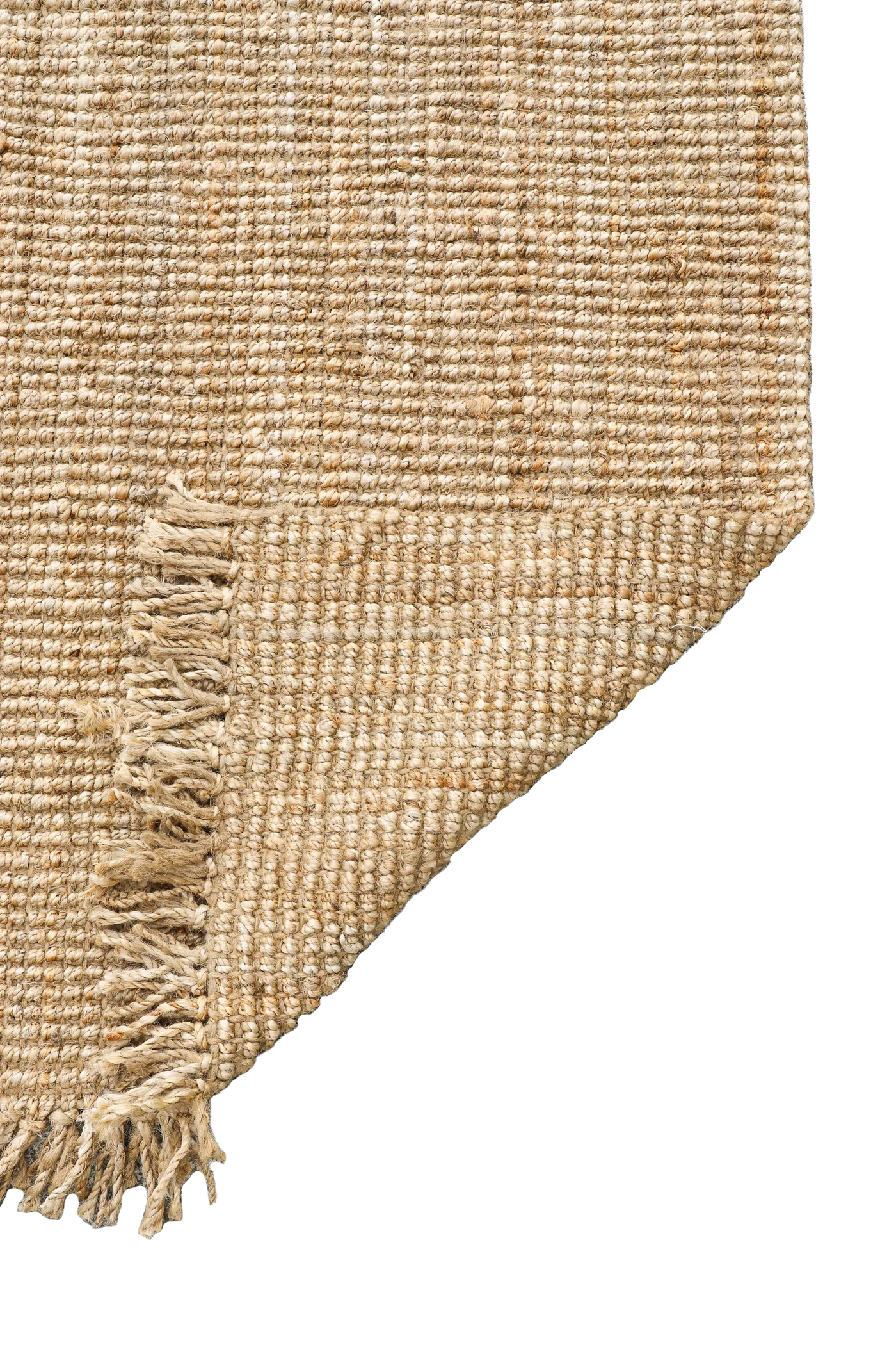 Chunky Jute Rug - 110 Natural Fringed
