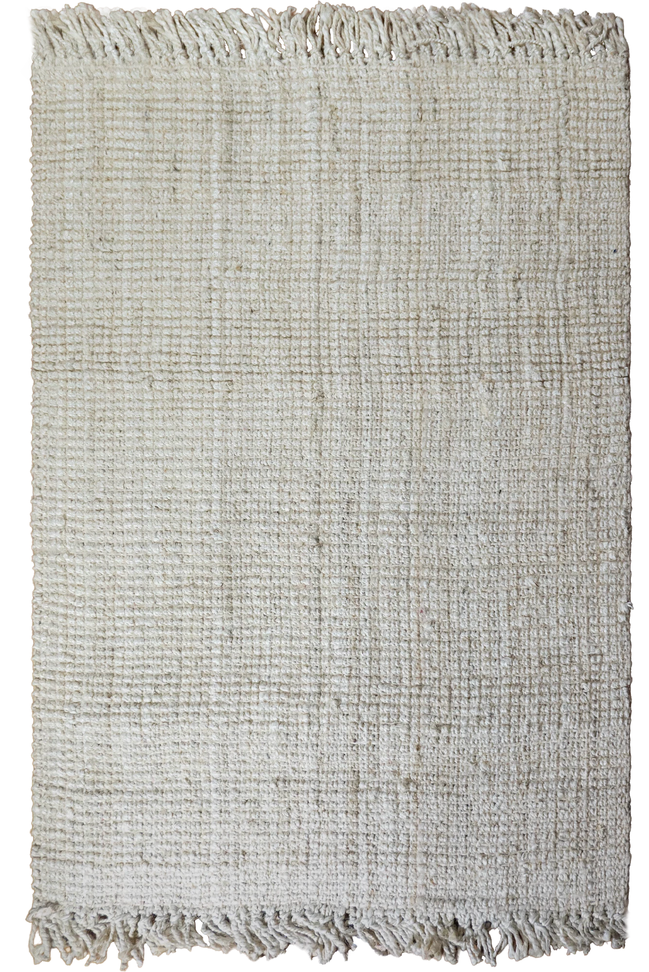 Chunky Jute Rug - 101 Bleached Fringed