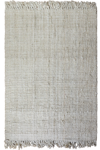 Chunky Jute Rug - 101 Bleached Fringed