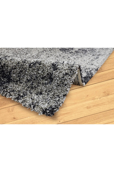 Coco Abstract Shaggy Rug - 102 Charcoal