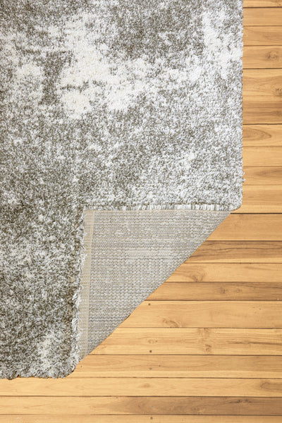 Coco Abstract Shaggy Rug - 101 Grey