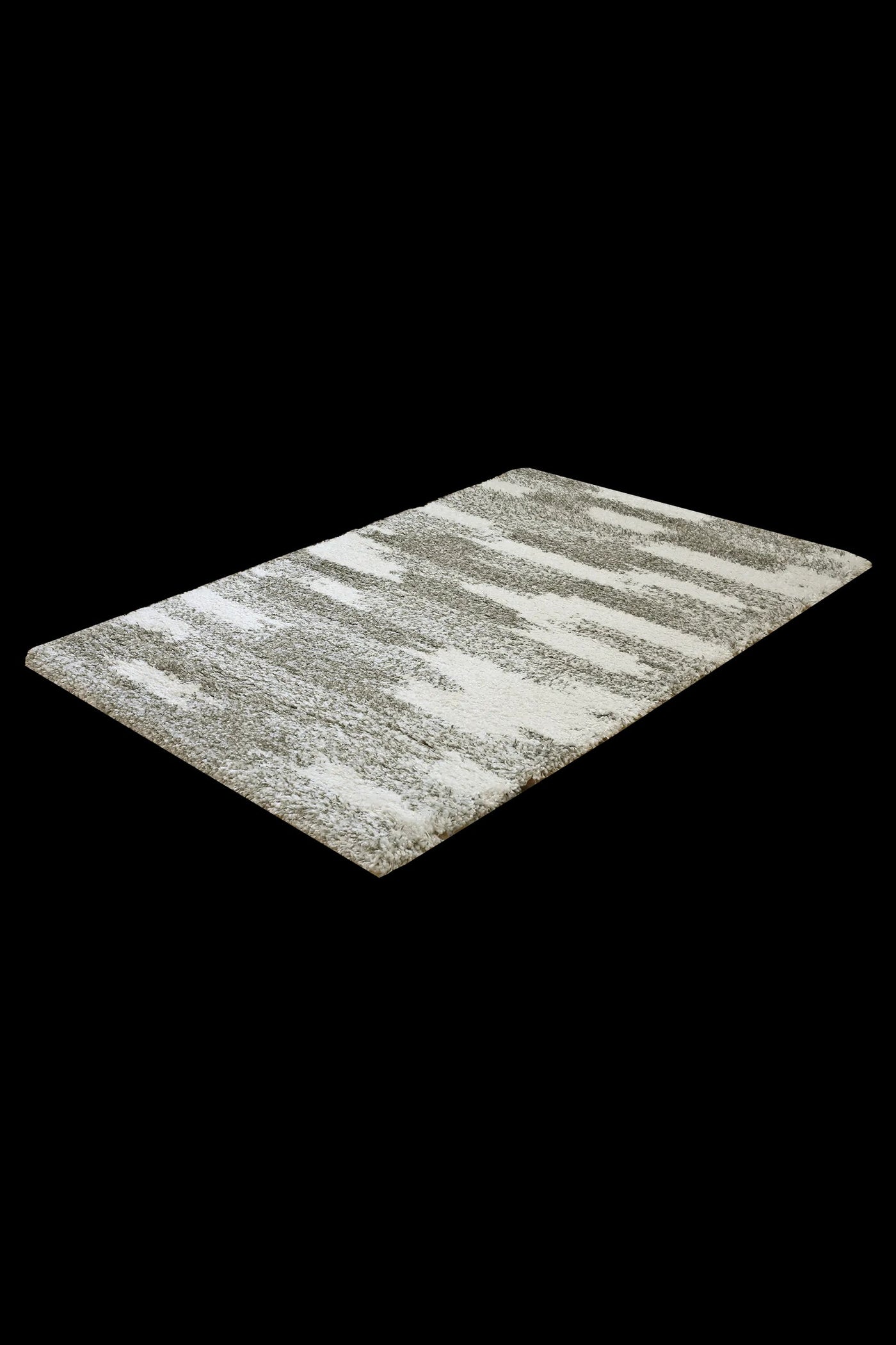 Coco Abstract Shaggy Rug - 103 Grey