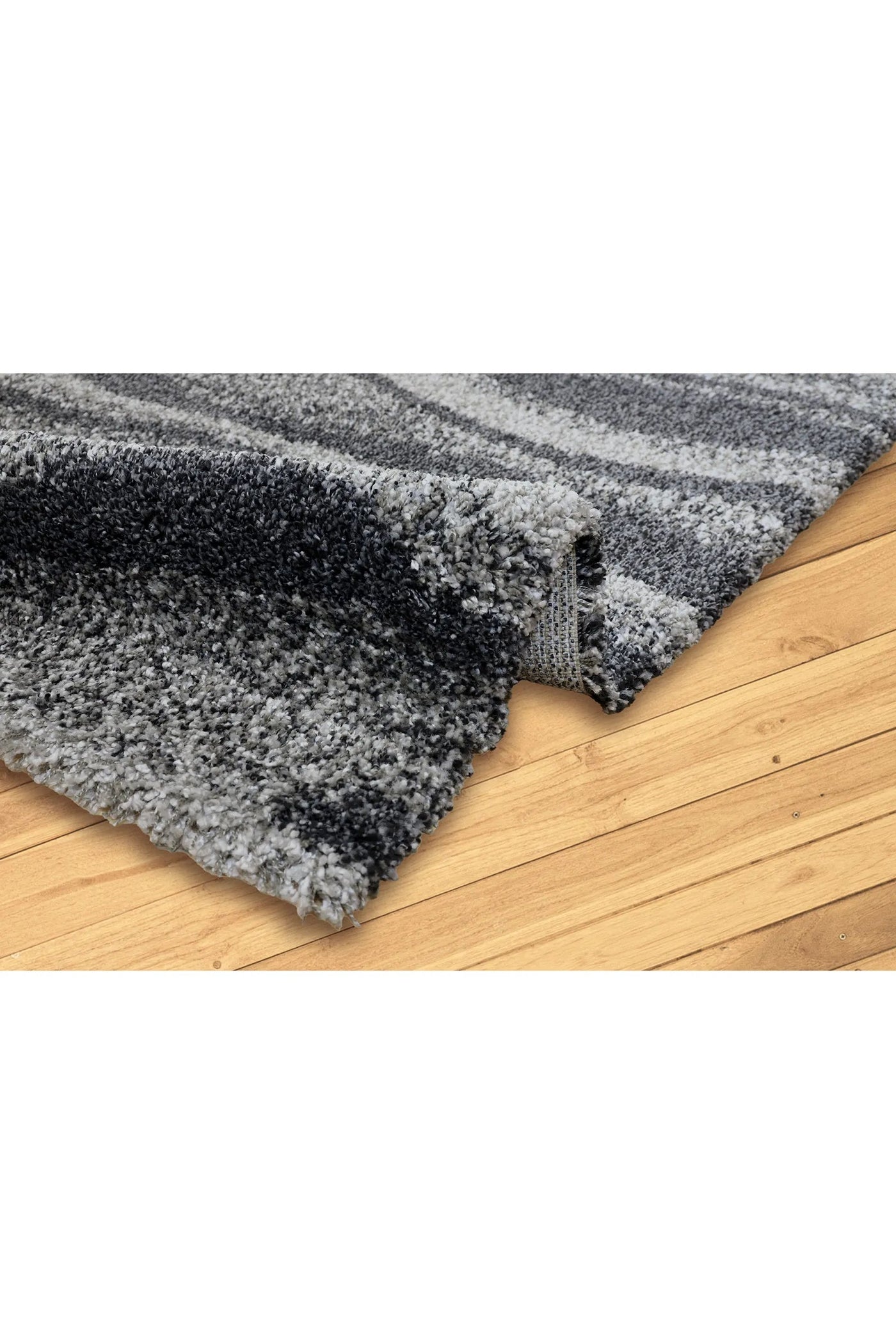 Coco Wavy Shaggy Rugs - 108 Charcoal