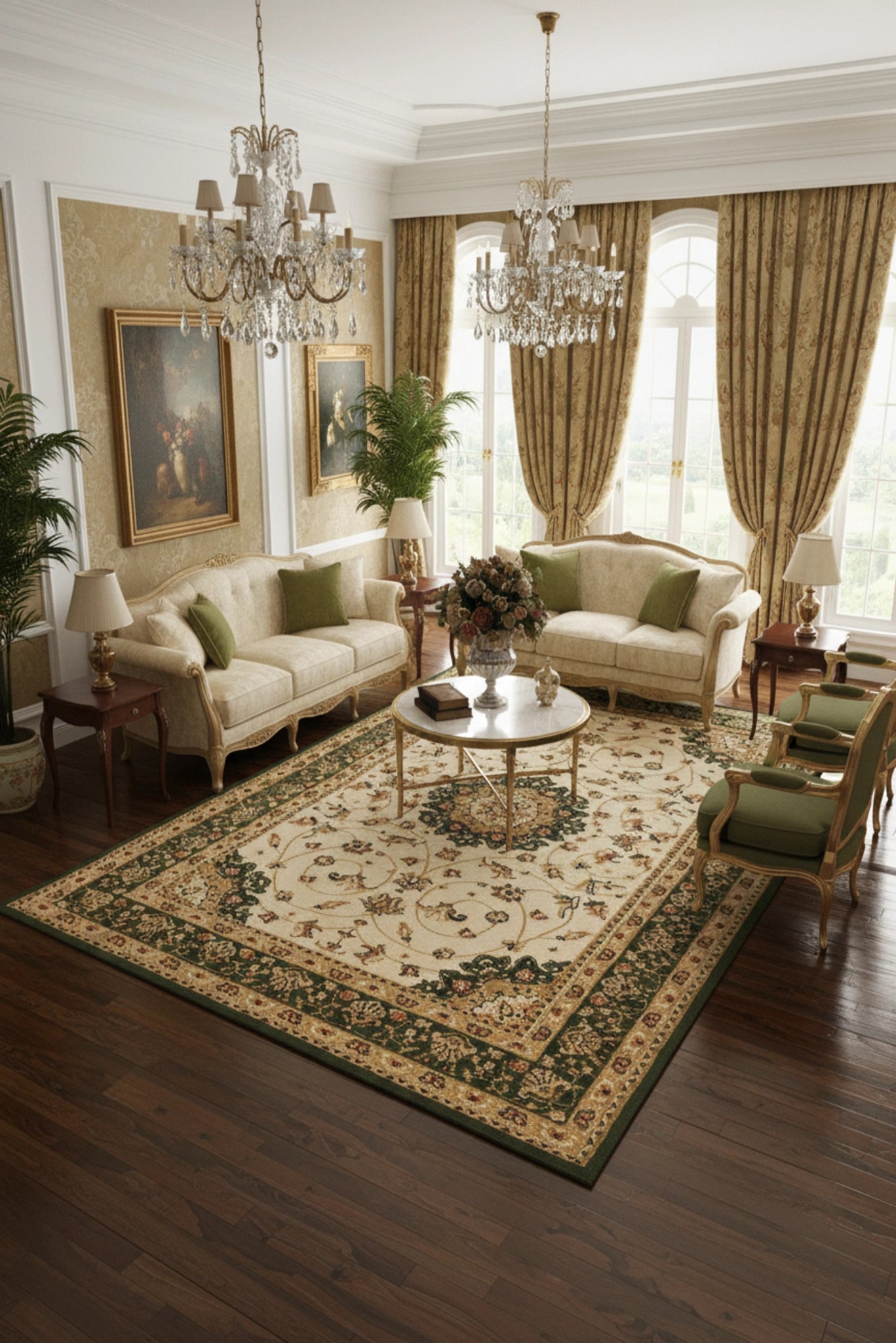 Colorado Traditional Rug - 104 Green