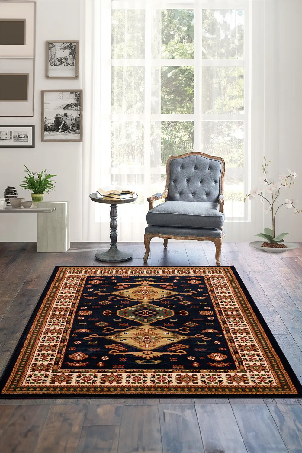 Colorado Traditional Rug - 106 Black