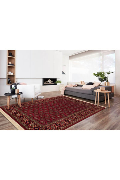 Afghan Rug 344-Red