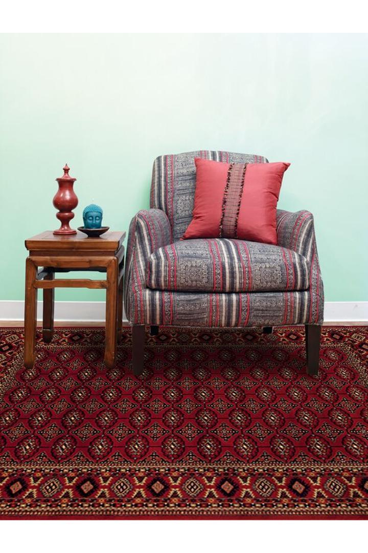 Afghan Rug 344-Red