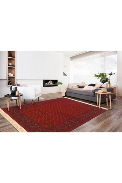 Afghan Rug 525-Red