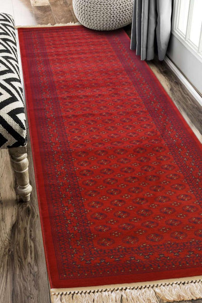 Afghan Rug 525-Red