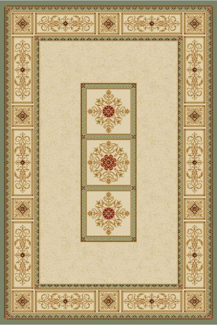 Crown Traditional Medallion Rug - 107 Green