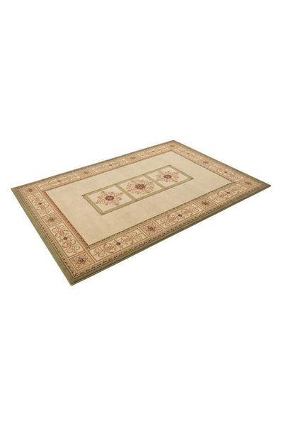 Crown Traditional Medallion Rug - 107 Green