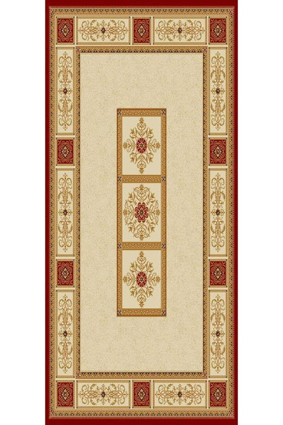 Crown Traditional Medallion Rug - 109 Red