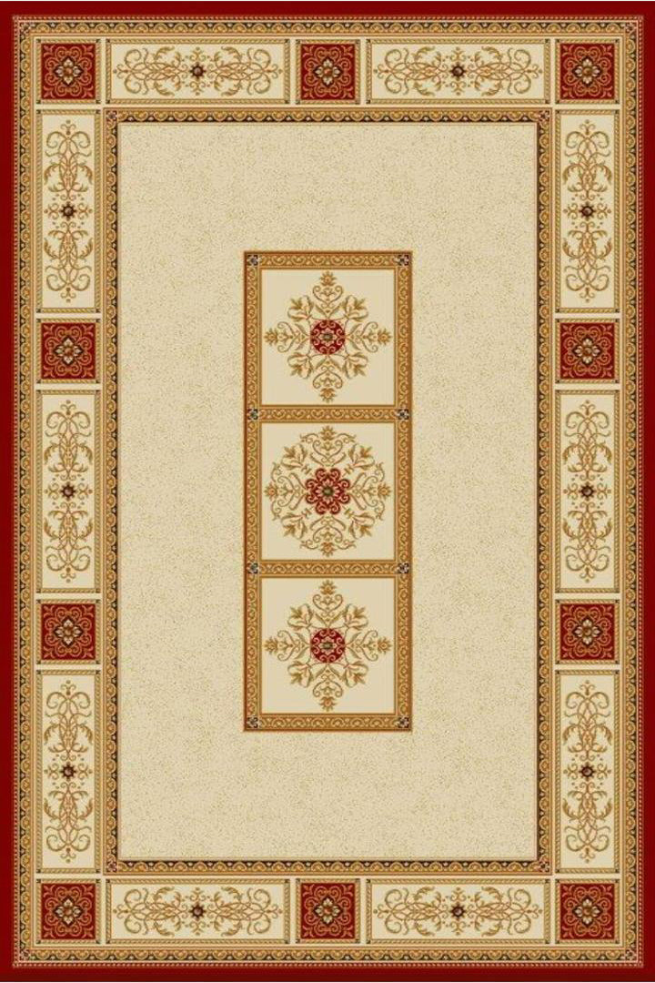 Crown Traditional Medallion Rug - 109 Red