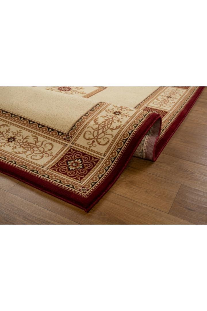 Crown Traditional Medallion Rug - 109 Red