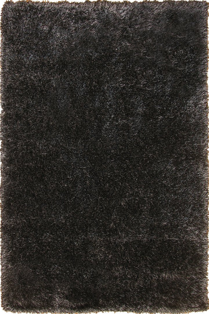 Darwin Plain Shaggy Rug - 111 Black Fume