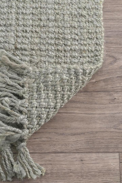 Chunky Jute Rug - 105 Dyed Fringed