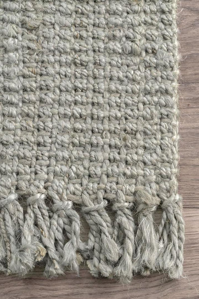 Chunky Jute Rug - 105 Dyed Fringed