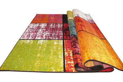 Esatto Abstract Brush strokes Rug - 117 Multicolours