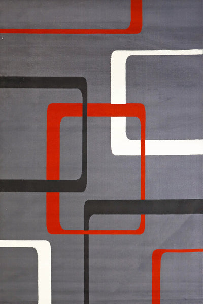 Gino Geometric Rug - 106 Red