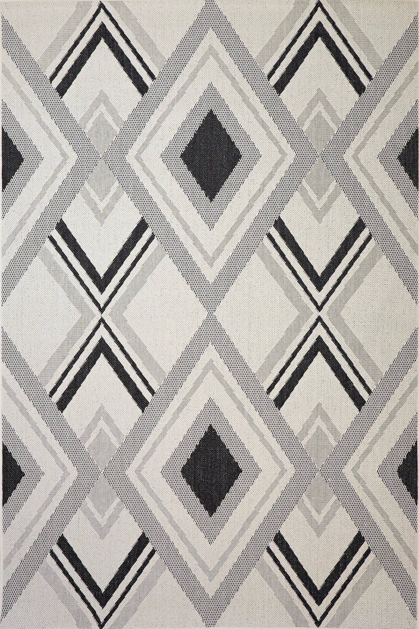 Sisalo Geometric Flatweave Rug - 102 Beige