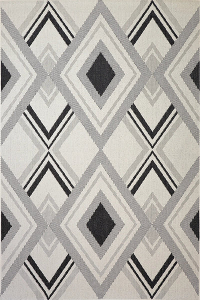 Sisalo Geometric Flatweave Rug - 102 Beige