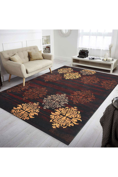 Ellie Contemporary Rug - 107 Brown