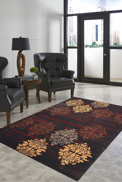 Ellie Contemporary Rug - 107 Brown