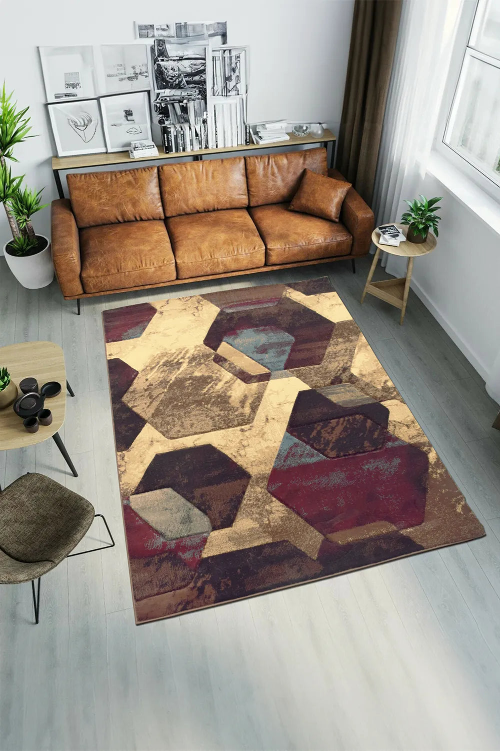 Ellie Contemporary Rug - 109 Brown