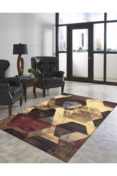 Ellie Contemporary Rug - 109 Brown