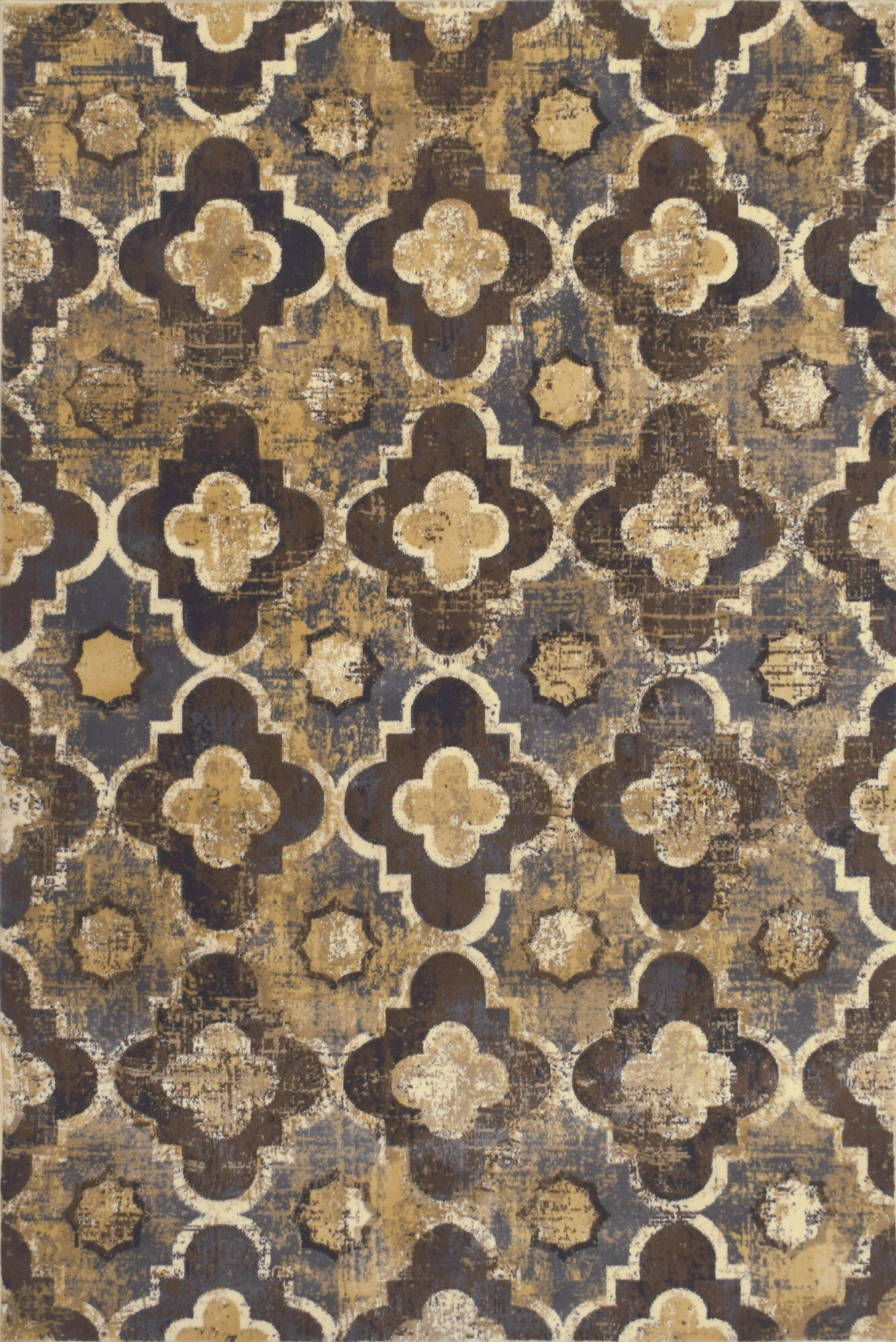 Ellie Contemporary Rug - 115 Brown