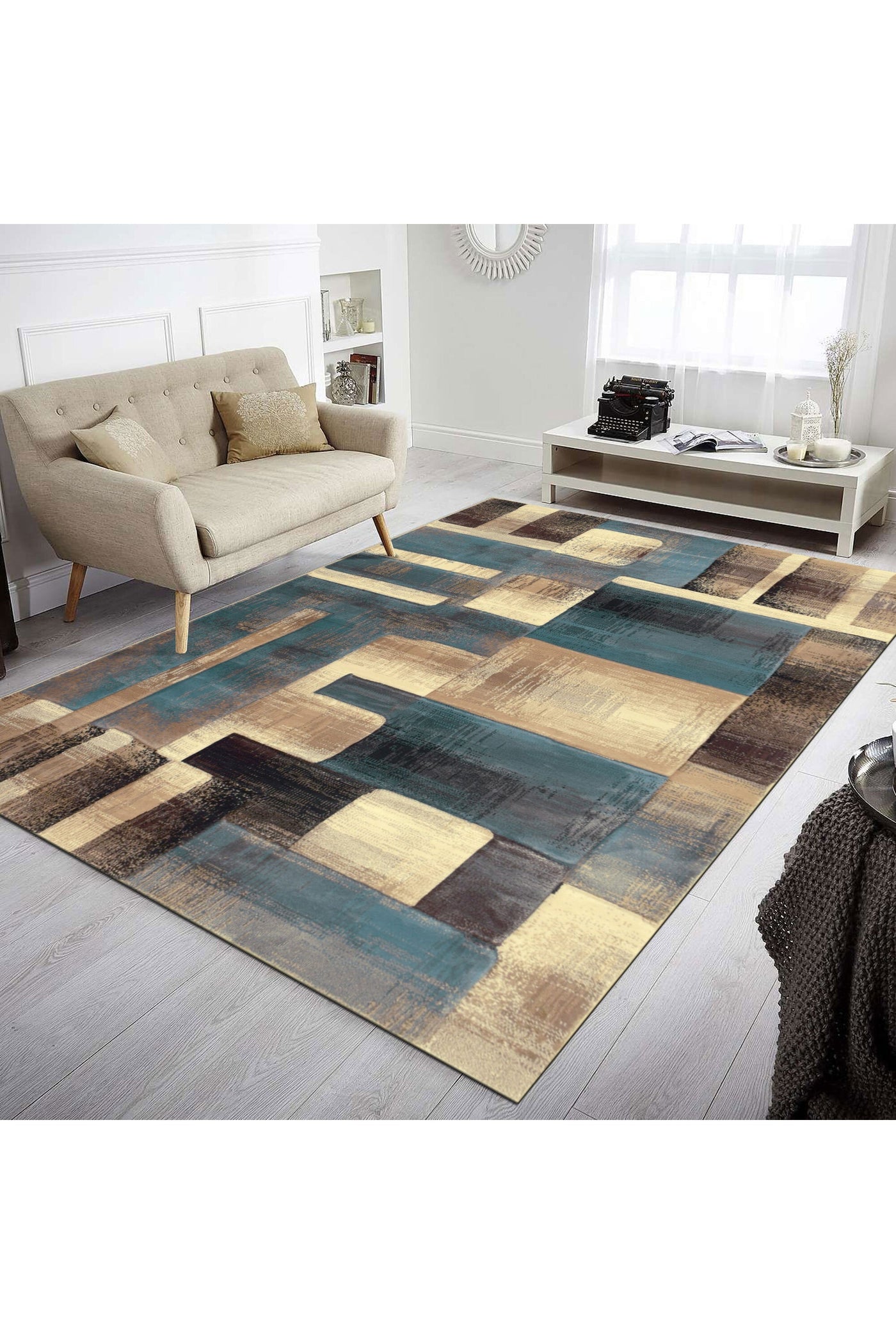 Ellie Contemporary Rug - 111 Blue