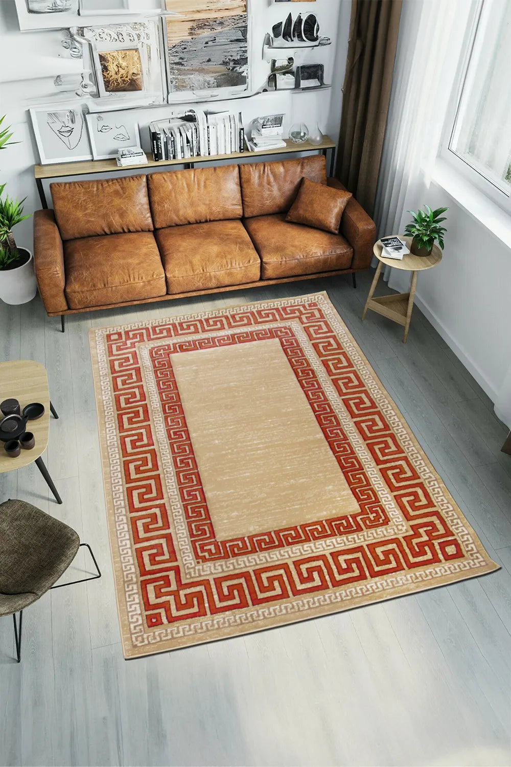 Ellie Contemporary Rug - 117 Red