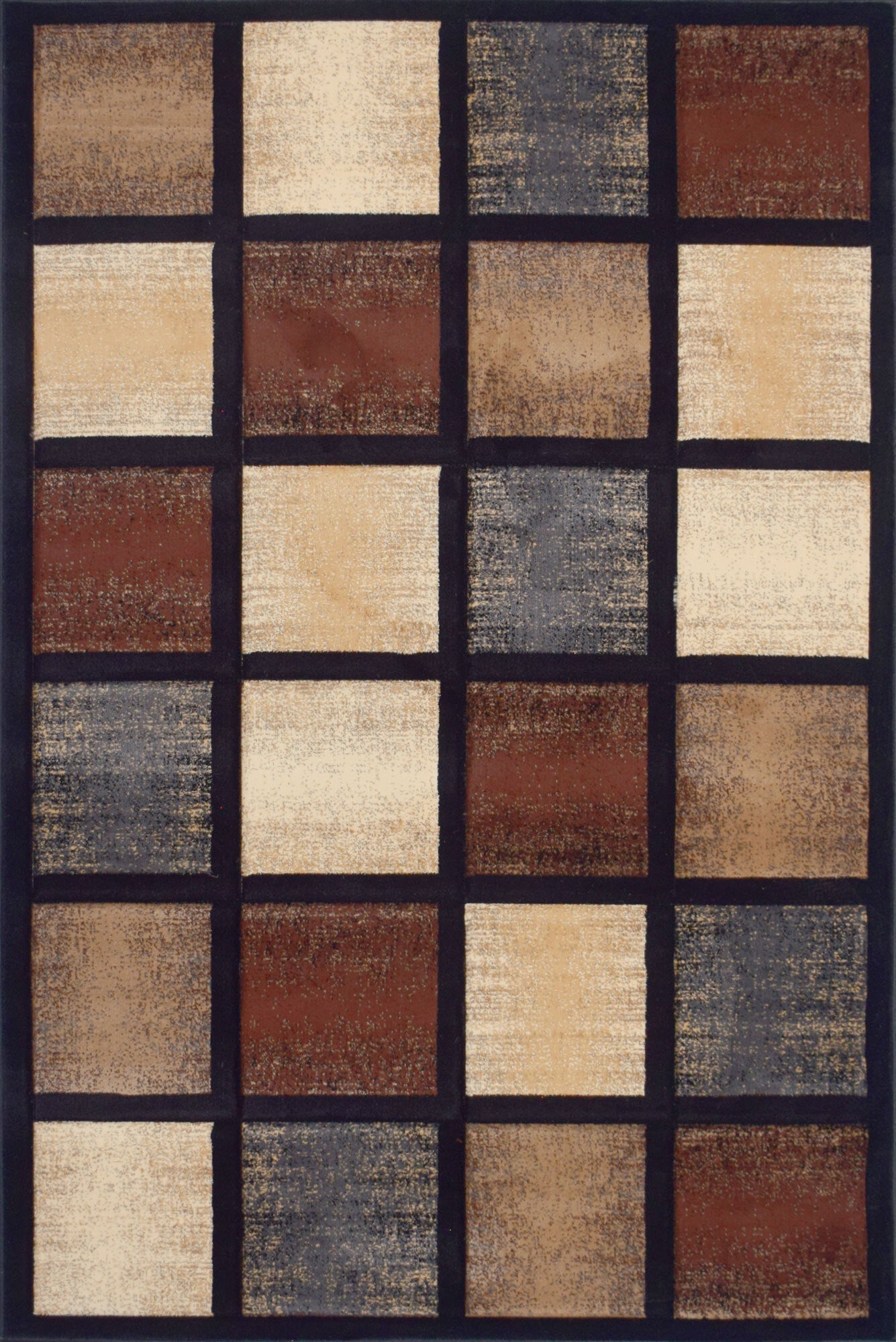 Ellie Contemporary Rug - 105 Brown